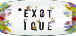 Plat en verre déco Exotique 19 cm
