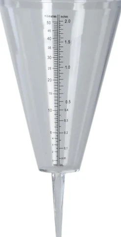 Pluviomètre en plastique Cone