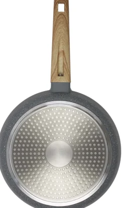 Poele en aluminium forgé manche effet bois (20 cm)