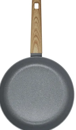 Poele en aluminium forgé manche effet bois (20 cm)