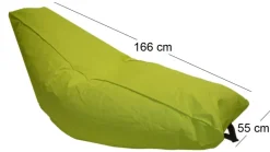 Poire intérieur extérieur en polyester Luna (Vert anis)