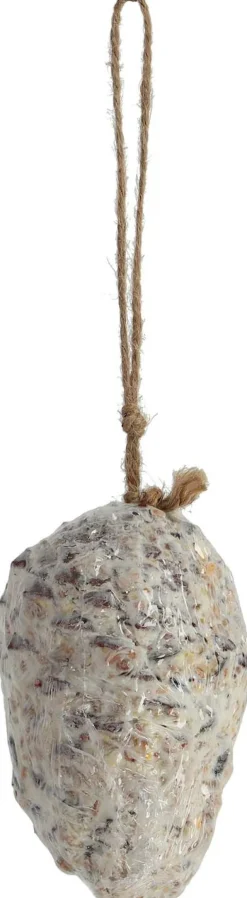 Pomme de pin fourrée de graines et graisse pour oiseaux (Unitaire)