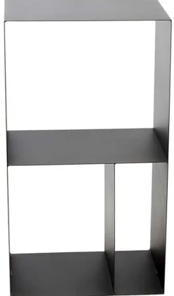 Porte-bûches design 3 cases en acier Lublin