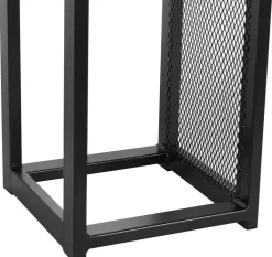 Porte-bûches design vertical en acier 120 cm