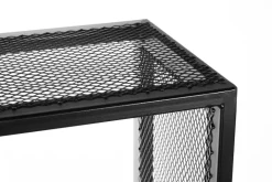 Porte-bûches design vertical en acier 120 cm
