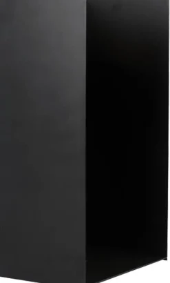 Porte-bûches en acier noir 80 cm Kielce