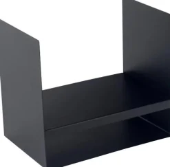 Porte-bûches en acier noir 45 cm Kielce