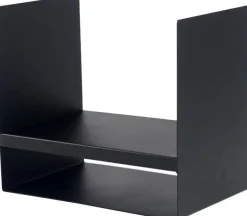 Porte-bûches en acier noir 45 cm Kielce