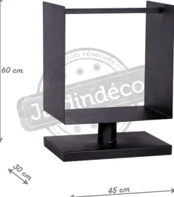 Porte-bûches sur pied design 45 cm