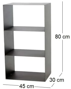 Porte-bûches 3 étages en acier Lublin