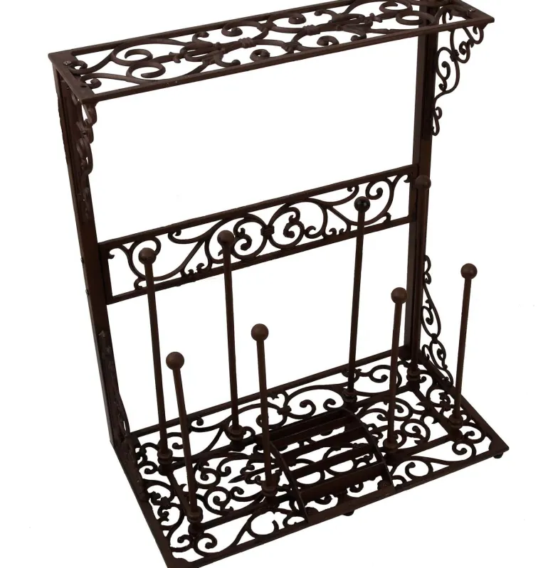 Porte bottes de jardin en fonte (4 paires)