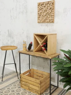 Porte bouteille de table en métal