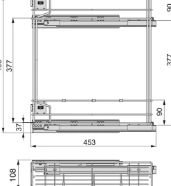 Porte-bouteilles latéral extractible avec fermeture amortie Supra