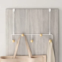 Porte manteau spécial porte 5 patères Estique