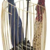 Porte parapluie en métal doré Fashion 28 x 69 cm
