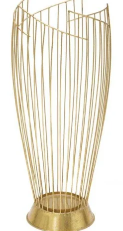 Porte parapluie en métal doré Fashion 28 x 69 cm