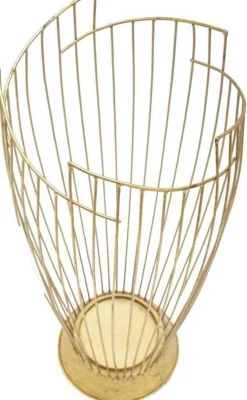 Porte parapluie en métal doré Fashion 28 x 69 cm