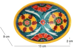 Porte savon ethnique en grès Pottery