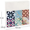 Porte-serviettes en métal avec motif imprimé (Carreaux de ciment)