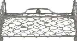 Porte serviettes grillagé en métal