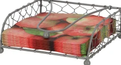 Porte serviettes grillagé en métal
