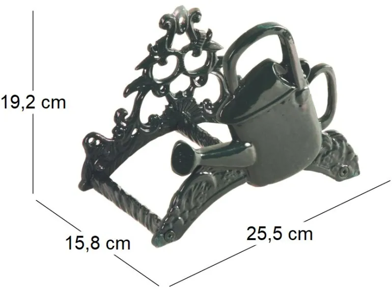 Porte tuyau d'arrosage arrosoir vert