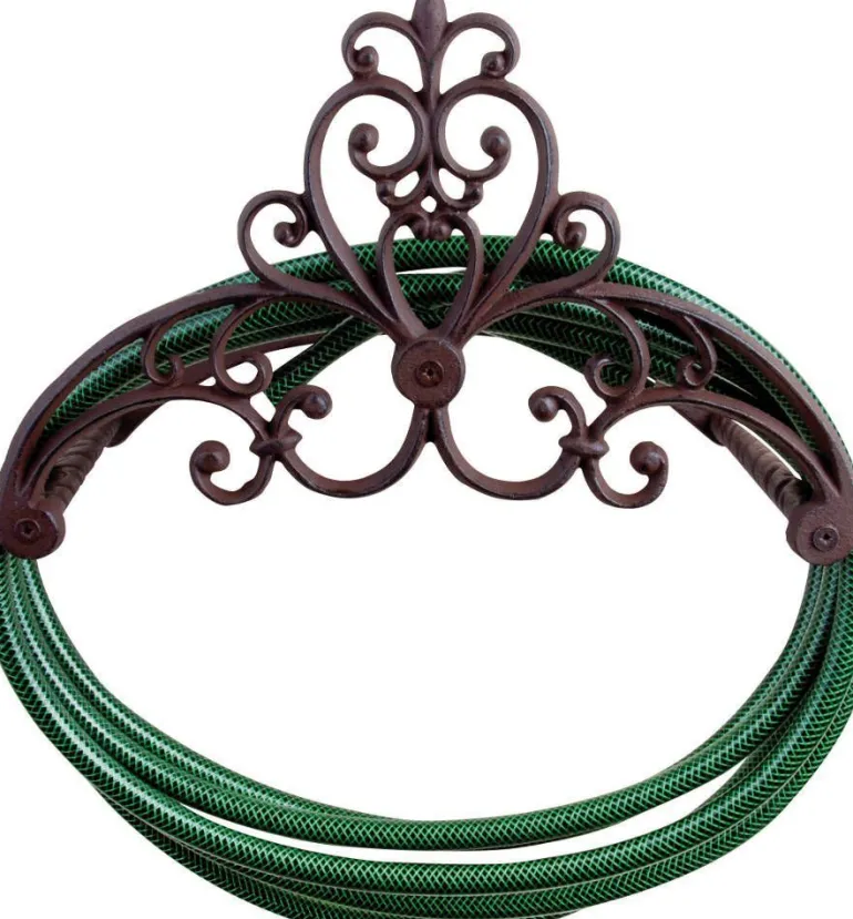 Porte-tuyau fonte fleurs