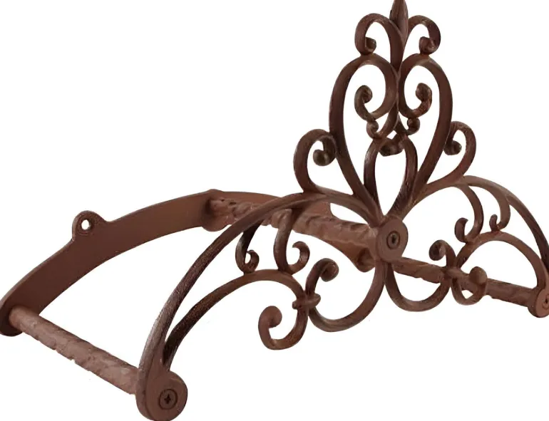 Porte-tuyau fonte fleurs