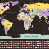 Poster à gratter Carte du monde