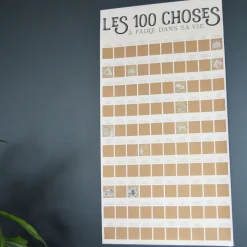Poster à gratter (Les 100 choses à faire dans sa vie)