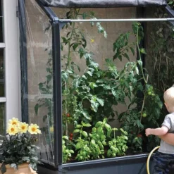 Potager mural premium à adosser avec couverture de protection