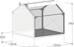 Potager premium avec serre et protection Veg
