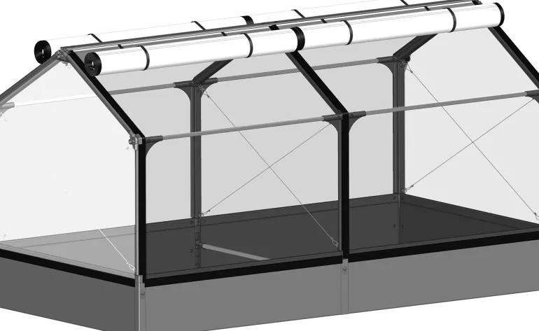 Potager premium avec serre et protection Veg