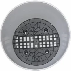 Pot en plastique rond avec réserve d'eau 35 cm Eva (Bleu)