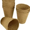 Pots de plantation bio sans tourbe (12 pots - 8 cm - ronds)