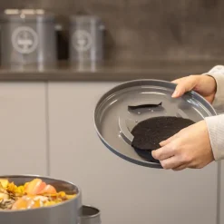 Poubelle de cuisine à compost ronde 6 litres
