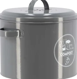 Poubelle de cuisine à compost ronde 6 litres