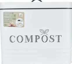 Poubelle de cuisine à compost vintage (10 litres )