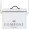 Poubelle de cuisine à compost vintage