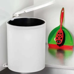 Poubelle de recyclage à fixation sur porte 13 litres (Blanc)