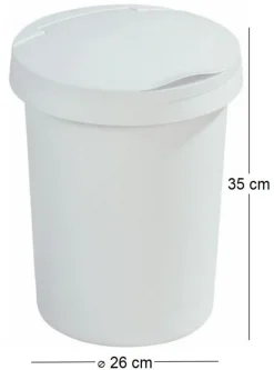 Poubelle 10L avec couvercle Twinga