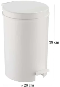 Poubelle à pédale 12L Zillion