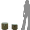 Pouf avec rangement intégré Bolzano (Set de 2) (Vert)