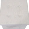 Pouf coffre pliable avec range magazines (Gris blanc)