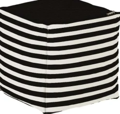 Pouf de jardin en coton 40 x 40 cm Stripes