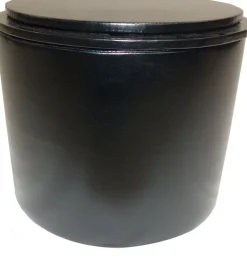 Pouf en polyuréthane Reverso (Noir)