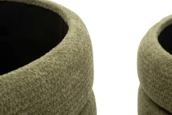 Pouf en tissu 2 en 1 Nordic (Set de 2) (Vert)