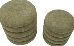 Pouf en tissu 2 en 1 Nordic (Set de 2) (Vert)