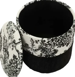 Pouf en tissu 2 en 1 Oriental 40 x 42 cm