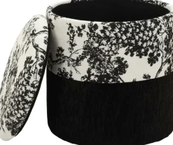 Pouf en tissu 2 en 1 Oriental 40 x 42 cm